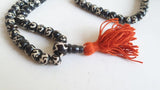Tibetan Buddhist OM Mantras Yak Bone Rosary 8mm Prayer Meditation Mala BRO952