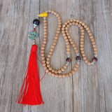 OM Tassels Pendant Necklace Handmade Tibetan Buddhism