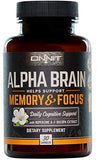 ONNIT Alpha Brain - Nootropic Brain Booster Supplement