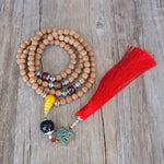 OM Tassels Pendant Necklace Handmade Tibetan Buddhism
