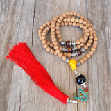 OM Tassels Pendant Necklace Handmade Tibetan Buddhism